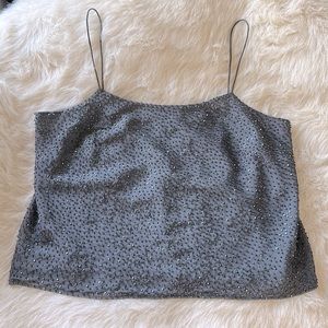 NWOT sequin cami, size 10